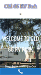 Mobile Screenshot of old66rvpark.com